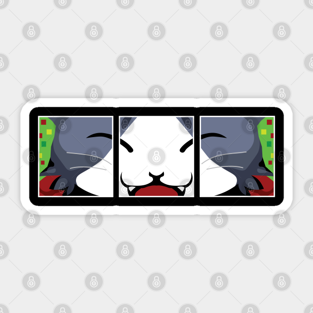Cait Sith Game Over Cait Sith Pegatina TeePublic MX